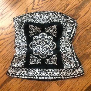 White House/Black Market Silky Strapless Top